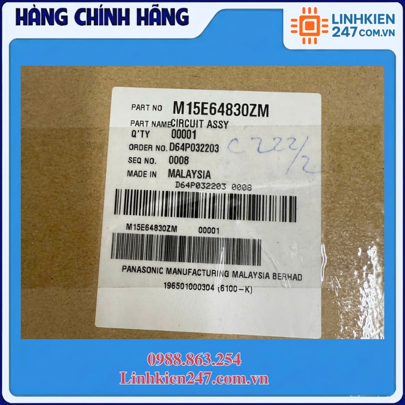 Bo mạch quạt Panasonic F-60WWK Chính Hãng Bo mạch quạt Panasonic F-60WWK Chính Hãng