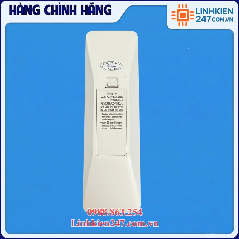 Điều Khiển Từ Xa Quạt Trần Panasonic F-60GDS (FFV4040033V) – Hàng Chính Hãng, Giá Tốt - Ảnh 5