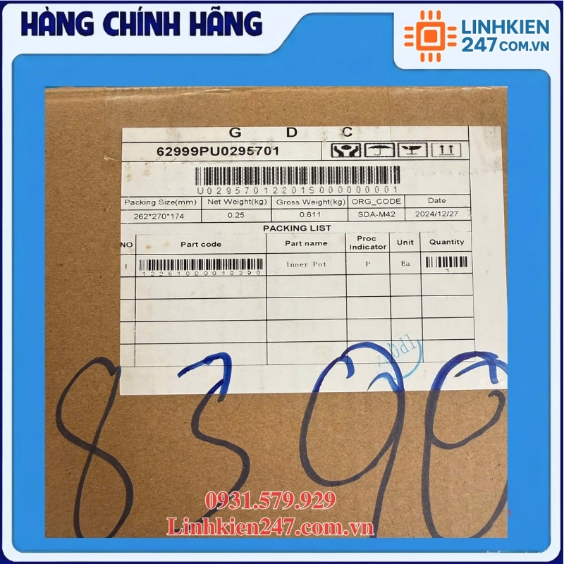 Lòng Ruột Nồi Cơm Toshiba RC-10JH2PV Mã 12261000018390 | Phụ Kiện Chuẩn Model - Ảnh 3