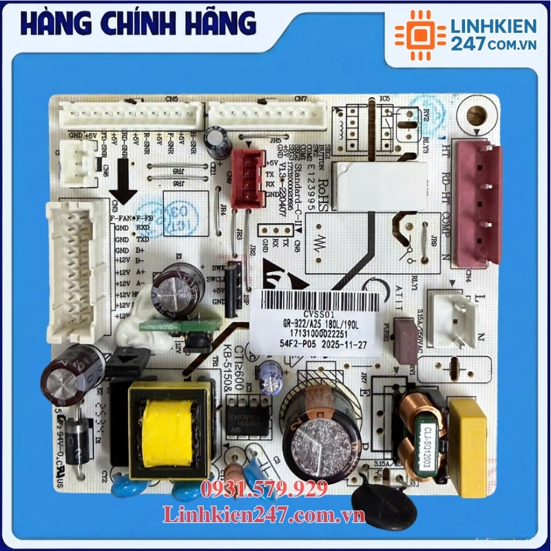 Bo Mạch Chính Tủ Lạnh Toshiba GR-B22VU GR-RT234WE GR-RT252WE Bo Mạch Chính Tủ Lạnh Toshiba GR-B22VU GR-RT234WE GR-RT252WE