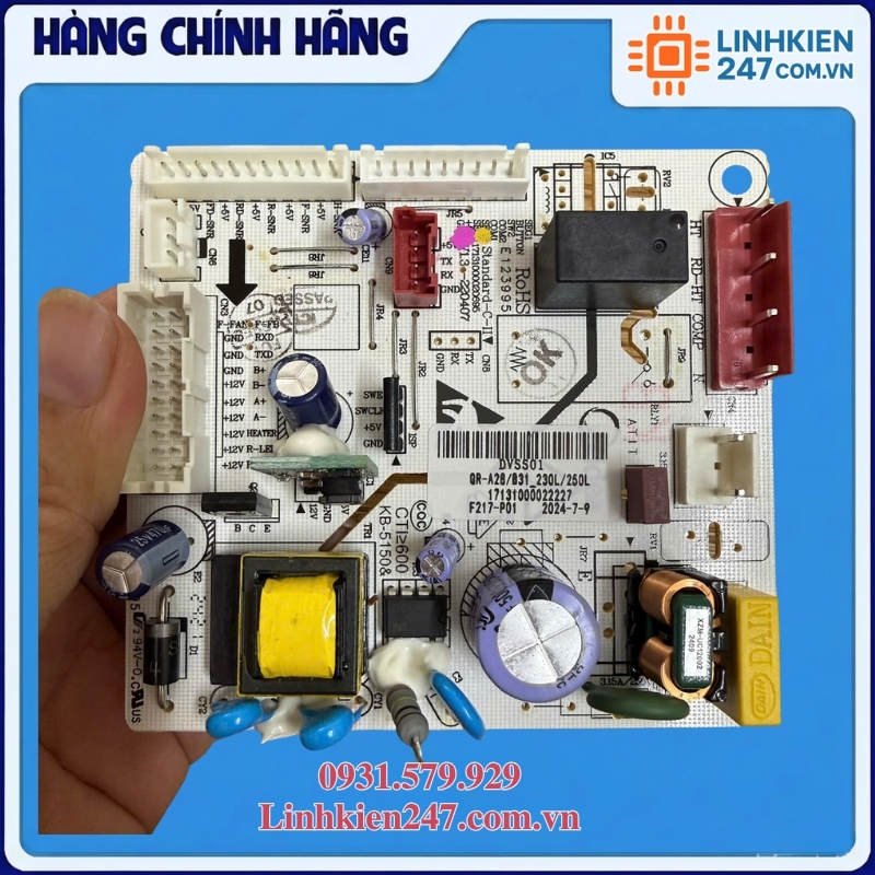 Bo Mạch Chính Tủ Lạnh Toshiba GR-RT329WE-PMV Mã 17131000022227 Chính Hãng - Ảnh 4