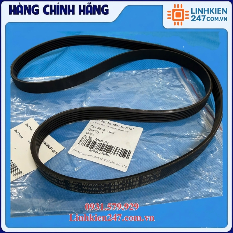 Dây Curoa Máy Giặt Panasonic AXW0412-7SRB1 Chính Hãng Dây Curoa Máy Giặt Panasonic AXW0412-7SRB1 Chính Hãng