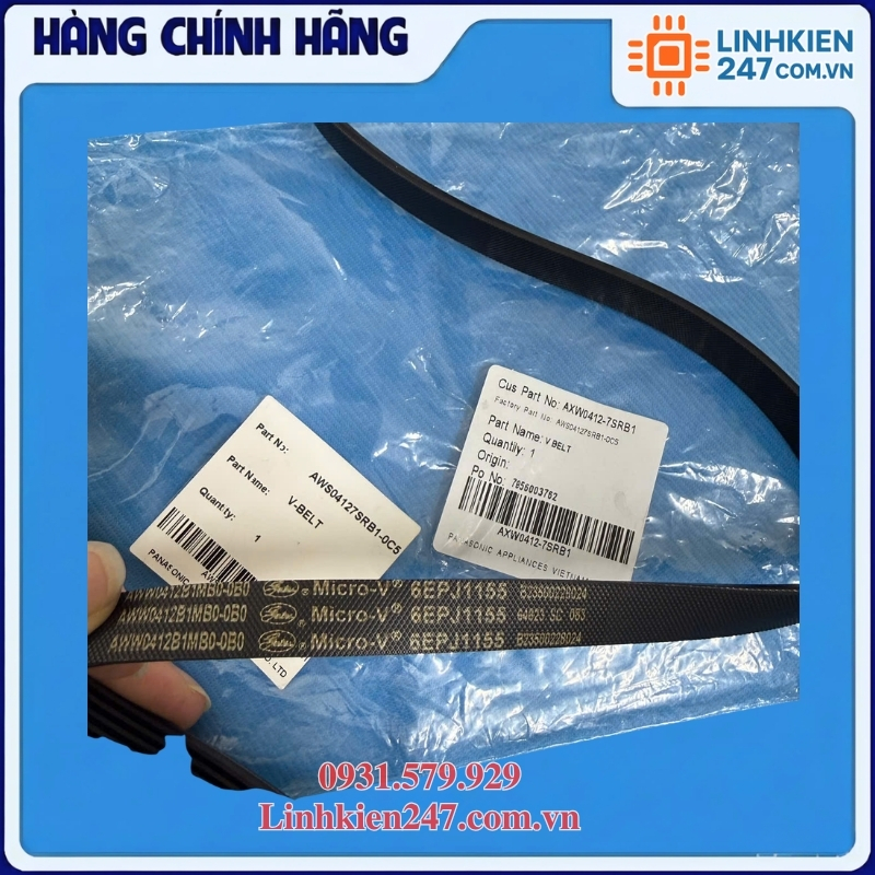 Dây Curoa Máy Giặt Panasonic AXW0412-7SRB1 Dùng Cho Nhiều Model | Chính Hãng - Ảnh 3