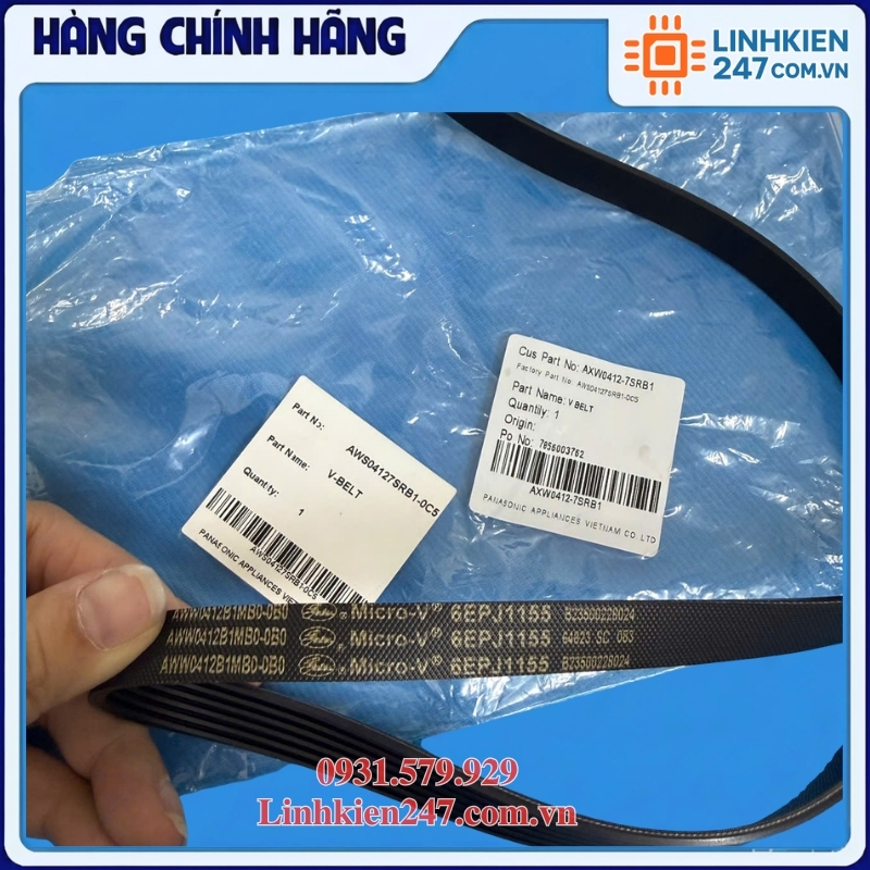 Dây Curoa Máy Giặt Panasonic AXW0412-7SRB1 Chính Hãng Dây Curoa Máy Giặt Panasonic AXW0412-7SRB1 Chính Hãng