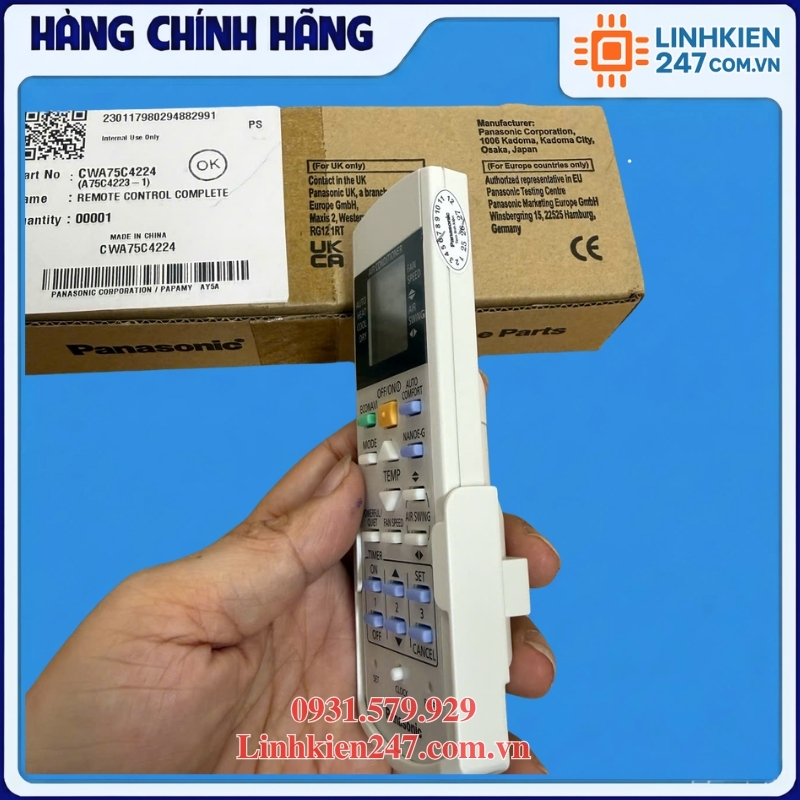 Điều Khiển Từ Xa Điều Hòa Panasonic 2 Chiều CS-A9PKH-8, CS-A12PKH-8, CS-E9PKH-8, CS-E12PKH-8 Chính Hãng Mã CWA75C4224 - Ảnh 5