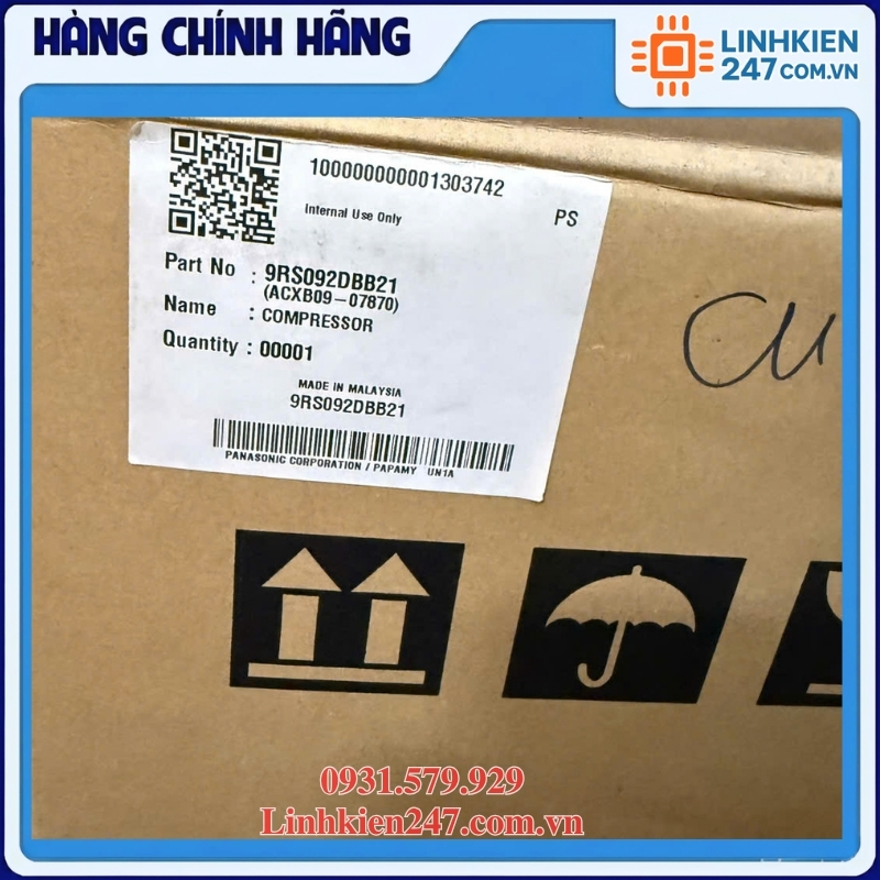 Block Máy Nén Điều Hòa Panasonic CS-N9AKH-8 / CU-N9ZKH-8 mã 9RS092DBB21 - Ảnh 2