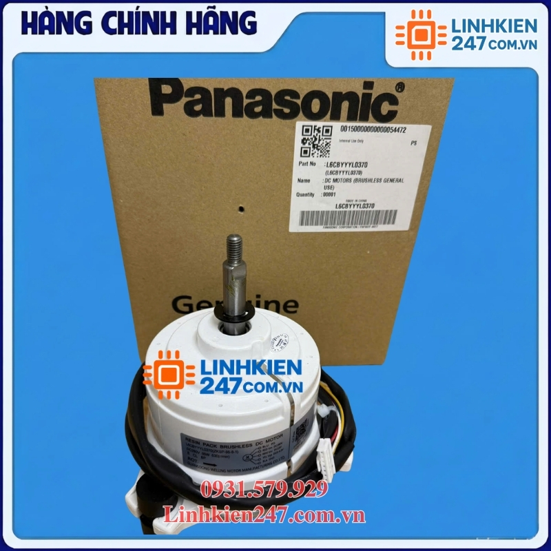 Motor Quạt Dàn Nóng Điều Hòa Âm Trần Panasonic S-3448PU3H / S-43PU3Q / S-48PU3QA / S-3448PU3Q Mã L6CBYYYL0370 Chính Hãng