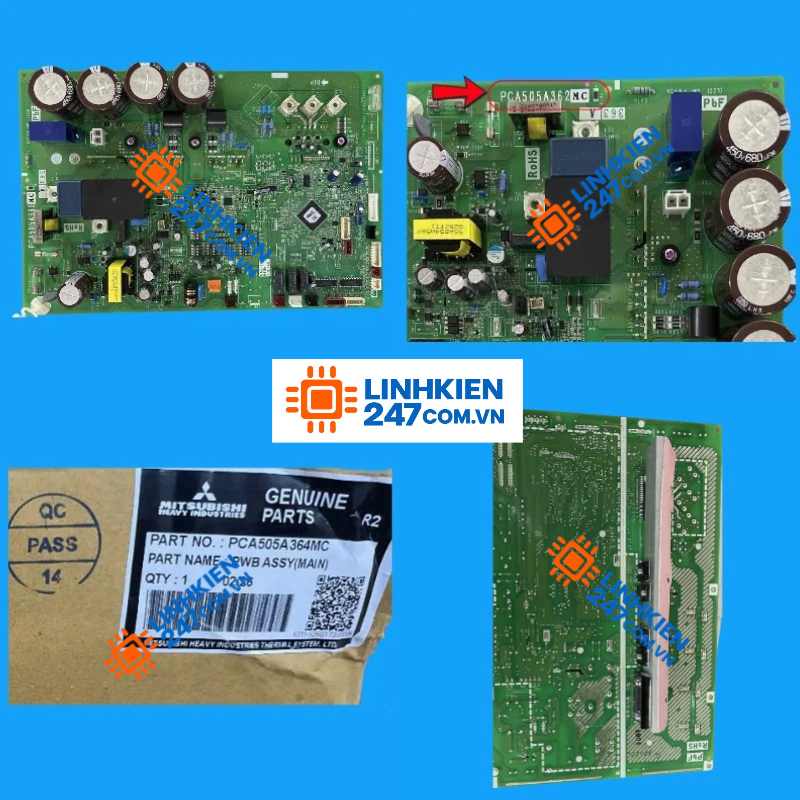 Bo Mạch Điều Khiển Chính Mitsubishi Heavy PCA505A364MC Chính Hãng Bo Mạch Điều Khiển Chính Mitsubishi Heavy PCA505A364MC Chính Hãng