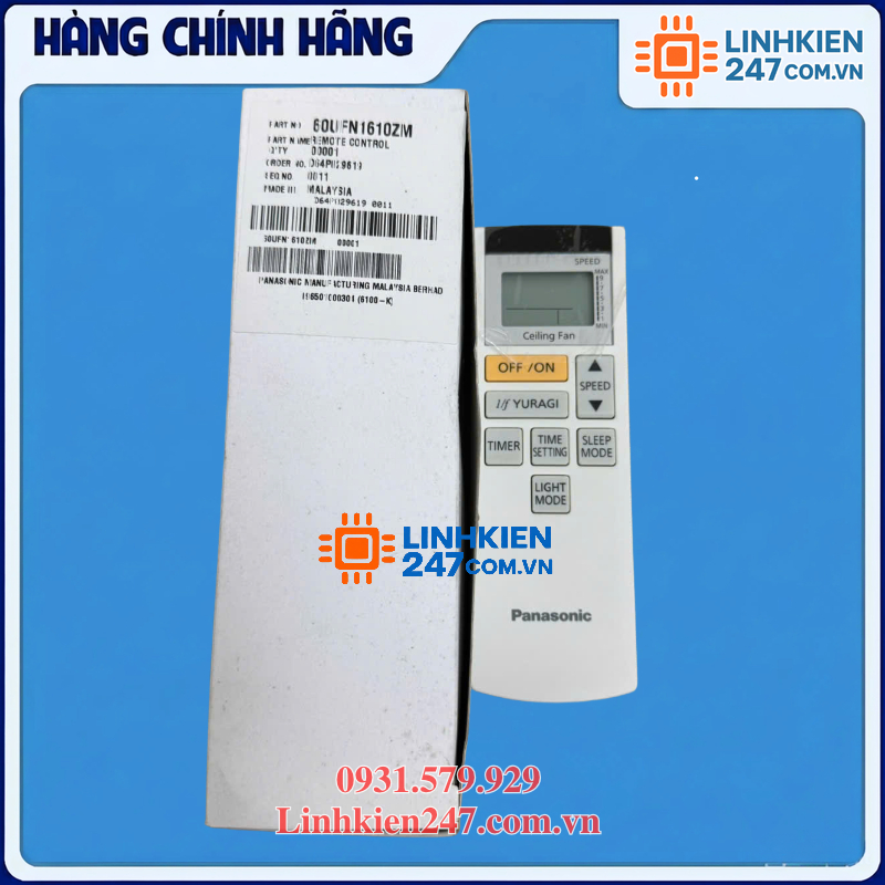 Điều Khiển Quạt Trần Panasonic F-60UFN Điều Khiển Quạt Trần Panasonic F-60UFN
