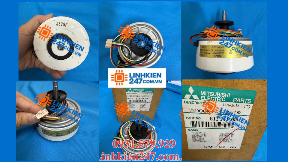 Motor Quạt Điều Hòa Mitsubishi Electric RC0J30-MD Model MSY-JW60VF Mã E22J44300 Motor Quạt Điều Hòa Mitsubishi Electric RC0J30-MD Model MSY-JW60VF Mã E22J44300