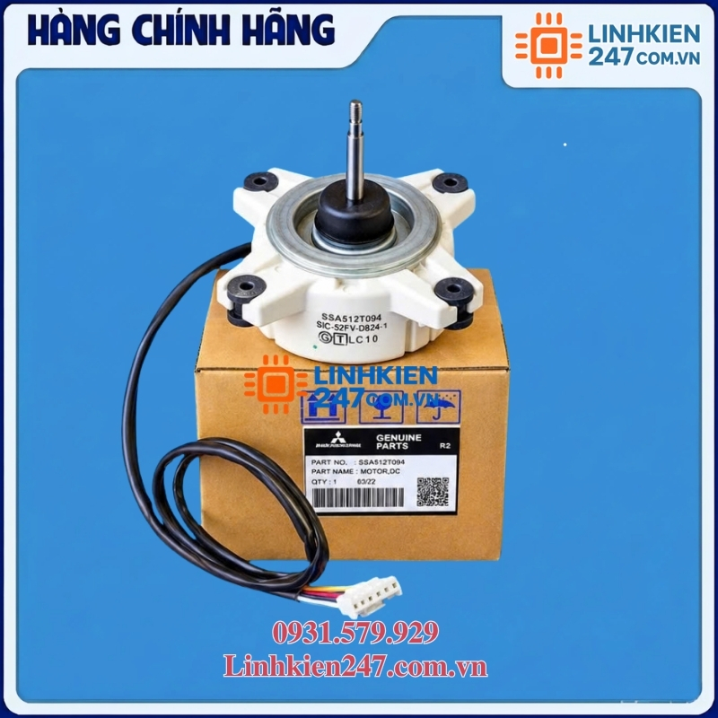 Motor Quạt Mitsubishi Heavy SSA512T094 - SRC45ZMP-S5 Motor Quạt Mitsubishi Heavy SSA512T094 - SRC45ZMP-S5