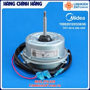 Motor Quạt Dàn Nóng Điều Hòa Midea 11002012033636 YKT-48-6-206 48W Dùng Cho MOBA31-18CN8-QC5 Chính Hãng